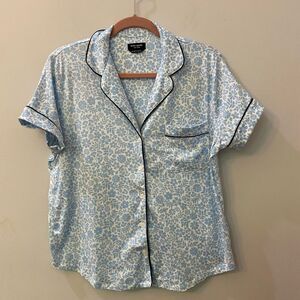 Kate Spade White Floral Top Pajama Women Size M